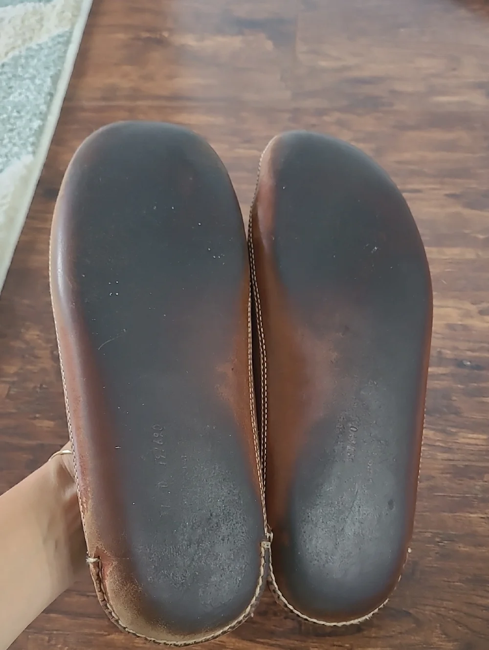 L L Bean Double Sole Men's Classic Leather Driving Moccasins - Brown Size 11